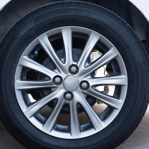 Wheel Hub Cover Set Portable Decorative Brake Covers Silver Multifunctional Protector 1