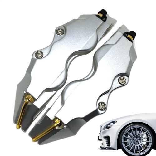 Wheel Hub Cover Set Portable Decorative Brake Covers Silver Multifunctional Protector
