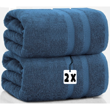 2x Extra Large Jumbo Bath Sheets 100% Egyptian Cotton XXL Bath Towels