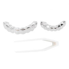 Halloween Hip Hop Teeth Set Alloy Hip Hop False Teeth Festival Teeth Decoration Brace