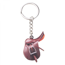 Saddles Acrylic Pendant Keychain for Horses Lover Handmade Keyring Colorful Key Chain Accessories Bag Decoration2