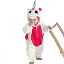 Unique-Shape Long-Sleeve Pajamas with Cartoon Animal Motif for Cozy Bedroom Wear90cmUnicorn