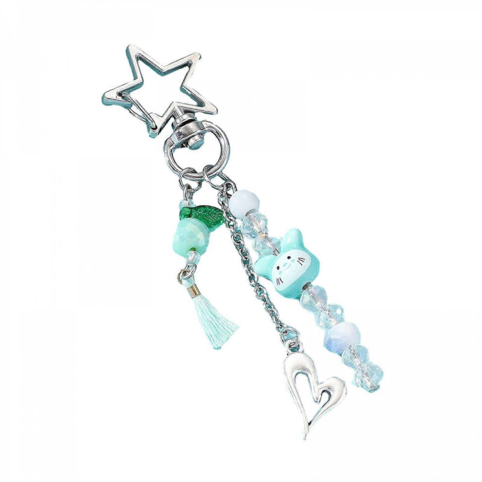 Ladies Girls Butterflies Keychain Phone Pendant Chain Phone Cases Lanyard Wristband Phone Protective Shell Strap Roplight Blue 7632237752488