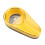 Mini-Keramik-Zigarettenaschenbecher für Auto oder Zuhause, Gelb, 12x6,8x2,5cm 2
