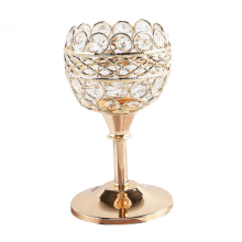Crystal Candle Holder, House decoration Luxurious Candlestick Holders forGolden - M (10x18cm)