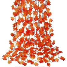 12 Pack Autumn Fall Leaf Garland