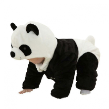 Unique-Shape Long-Sleeve Pajamas with Cartoon Animal Motif for Cozy Bedroom Wear80cmPanda