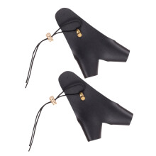 Adjustable Hand Guard 2Pcs Fake Leather Bracer For Recurve And Compound Bow, Non-Slip Finger And Arm Protector