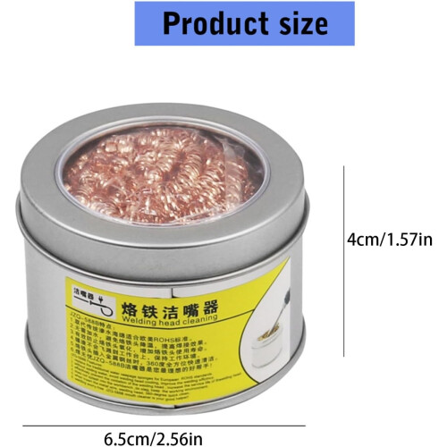 Desoldering Soldering Iron Accessory Kit - Mesh Filter, Cleaning Nozzle, Stainless Steel Tip Cleaner, Dross Box 1