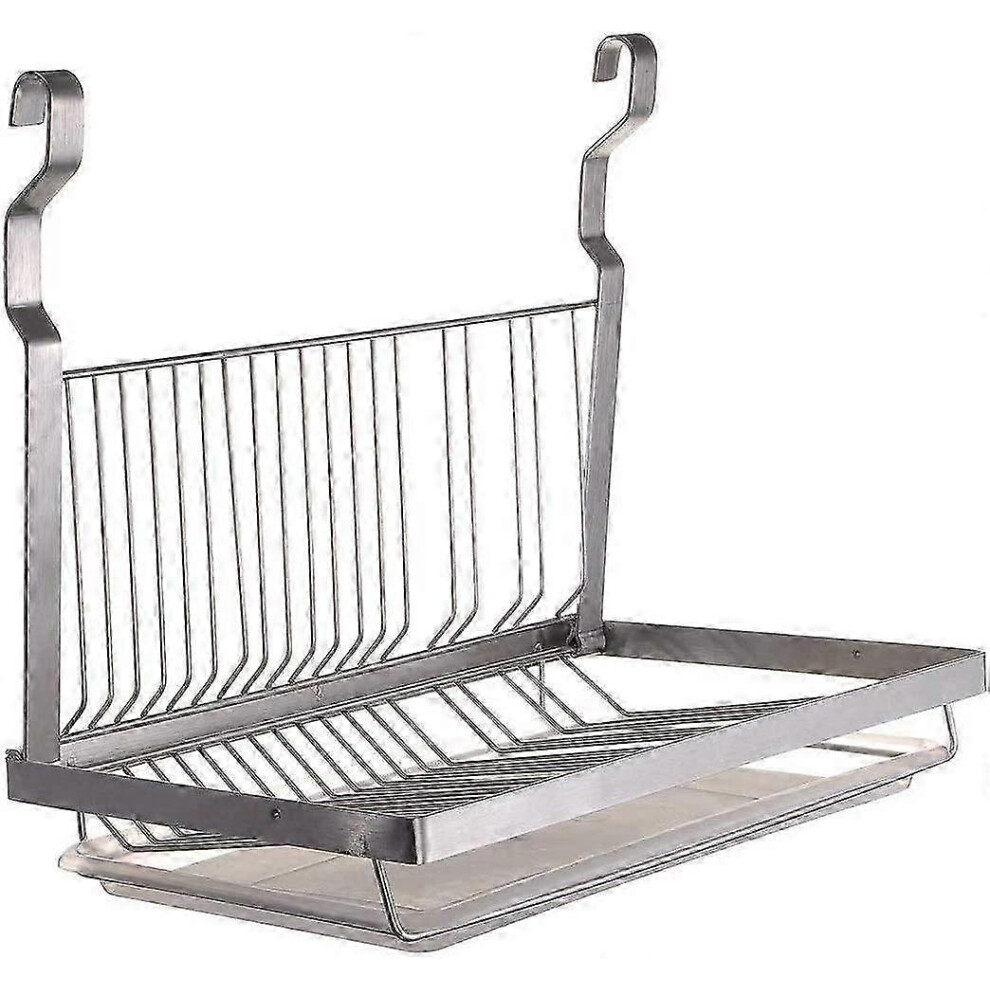 Stainless Steel Foldable Wall Mounted Dish Drainer (39.5 x 26.5 x 5.5 cm)