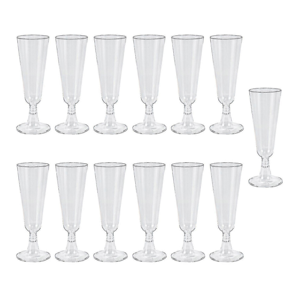 60pcs 150ml Disposable Hard Plastic Champagne Glasses Red Wine Glasses Goblets Wine Glasses for Party Event