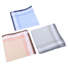 3Pcs Checked Handkerchiefs Casual Formal Occasion-Style C