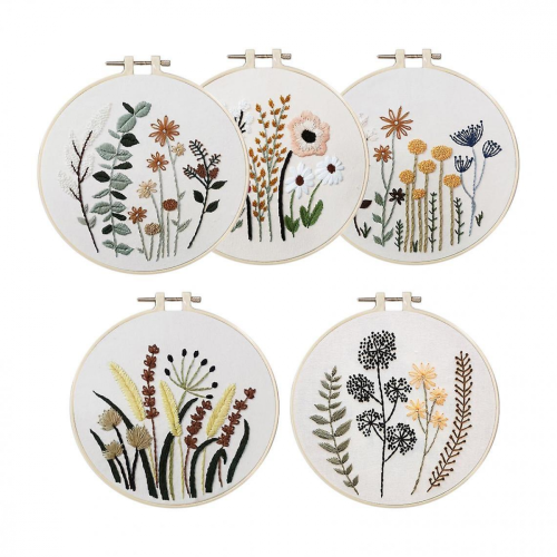 1 Set Of Embroidery Starter Kits With Basic Tools Diy Sewing Gift A 2