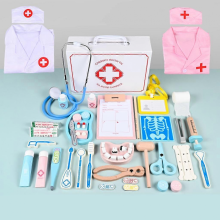 Medical Kit for Kid Doctor Pretend Roleplay Set Realistic Wood EquipmentDoctor nurse suit