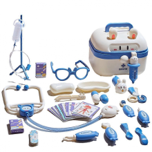 Children's Medicals Tools Play House Set Portable Role Play Game Toy for Kids Children Boys Girls Christmas GiftsBlueBasic Model