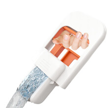 Mini MOP Compact Self-Cleaning Narrow Floor Mop For Small Spaces, Orange Handheld Mop With 1 Sponge Head