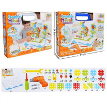 Children Electric Drill Toys Nut Disassembly Match Tool Assembled Blocks Sets Educational Toys For Boys Building Design Gift237pcs with box