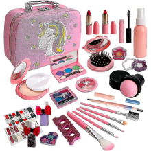 Kids Makeup Sets For Girls, Washable Kids Make Up Kit Girls Toys, Non-toxic Makeup Set For Little Girls, Childrens Makeup Sets Kids Toys Christmas Bir