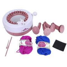 DIY Plastic Hand Knitting Sewing Machine Children Weaving Toy Tool Accessories(22 needles) YEMAA