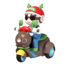 Cute Boys Electric Tricycle Toy Stunting Motorcycles for Girls Kids Age 3 4 5 6Battery mode13cmx17cmx20cm
