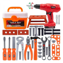 Children's Tool Set Electric Toy Drill Kids Power Construction Toy Pretend fp