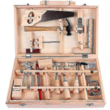 16-Piece Multi-Functional Children's Carpenter Tool Set with Real Tools Maintenance Toolbox for Disassembly and Assembly