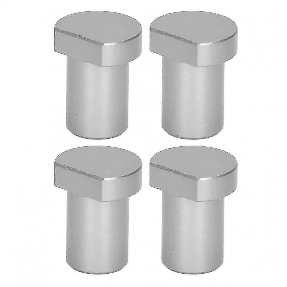 4Pcs Woodworking Desktop Limit Blocks Multifunctional Workbench Peg Brake Stops 20Mm Diameter Silver Workshop Tool Accessories 7632237787022