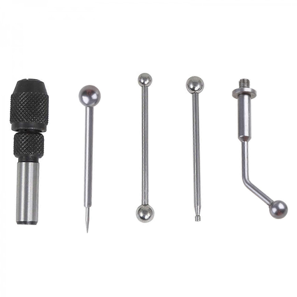 5 Pcs/Set Practical Wiggler & Center Finder Set Work Edge Center Finding Milling Drill Run Out Concentrical Align Toolsmulticolor 7632237788517