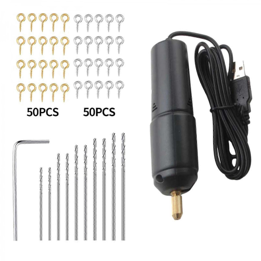Small Electric Drill Multi-Purpose Rotary Tool For Jade Drop Pearl Punching Tool Manual Small Electric Drill Toolsmulticolor 7632237788791