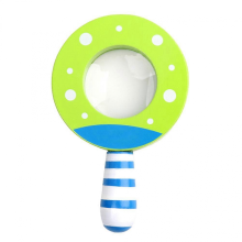Kids Toy Magnify Glass Toy Round Shape Educational Tool for Playtime Green 1PcsGreen12.00X7.50X1.50CM