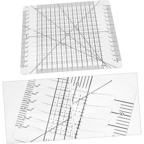 Patchwork cutting ruler measuring tool Cutting ruler gift idea gift idea kit machine DIY durable quilt ruler craft template Plastic 2