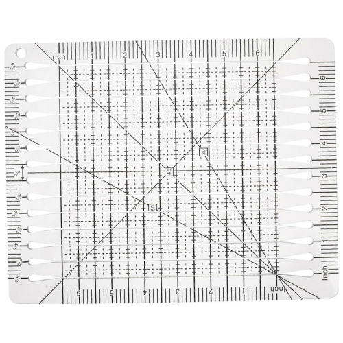 Patchwork cutting ruler measuring tool Cutting ruler gift idea gift idea kit machine DIY durable quilt ruler craft template Plastic