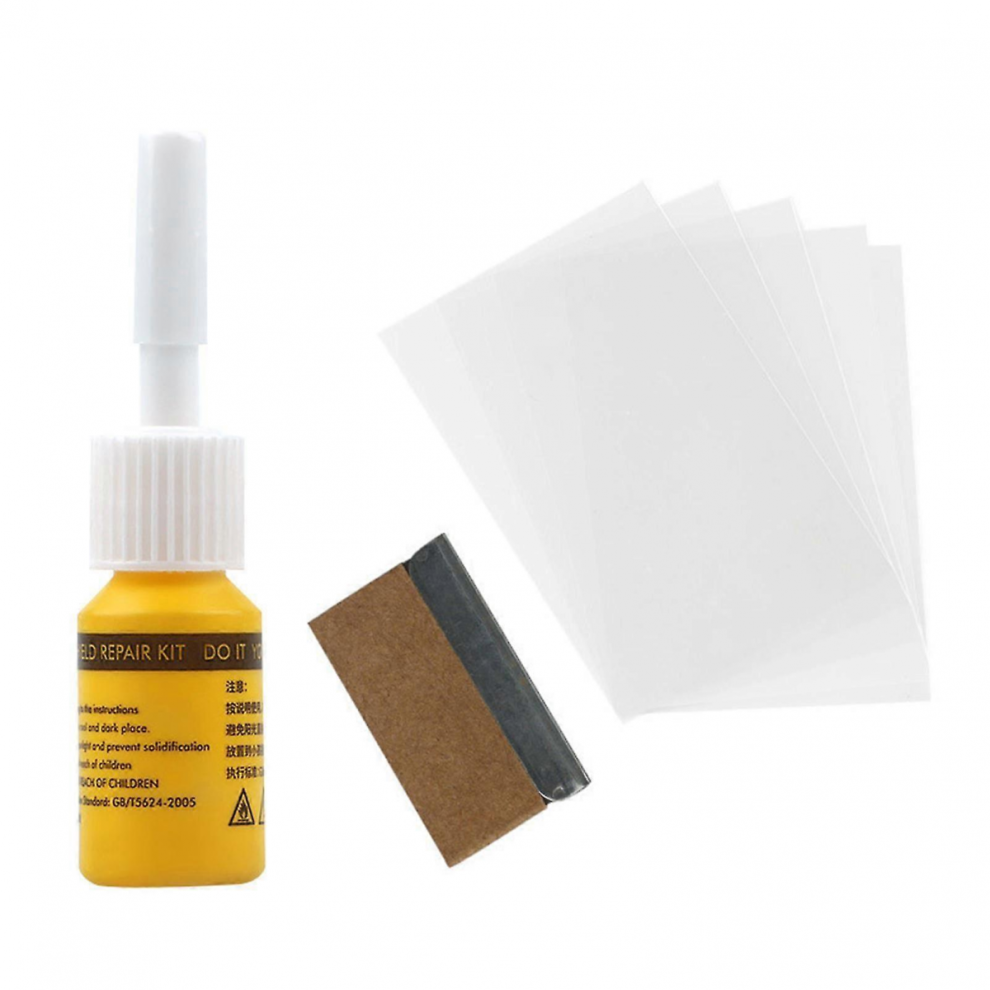 1 Set Crack Repair Fluid Efficient Anti-Scratch Diy Car Windshield Cracked Repair Tool Car Caref 7632237789910
