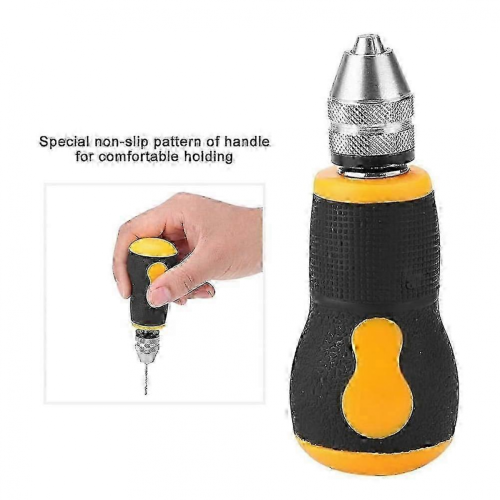 Manual Drill Mini Hand Drill Tool Portable Tool Set Small Hand Drill, Woodworking Hand Drill for Mo 1