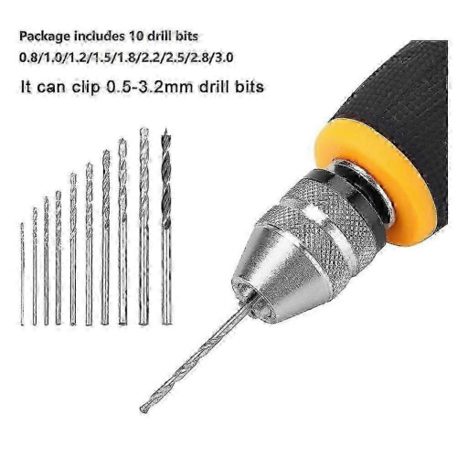Manual Drill Mini Hand Drill Tool Portable Tool Set Small Hand Drill, Woodworking Hand Drill for Mo 2