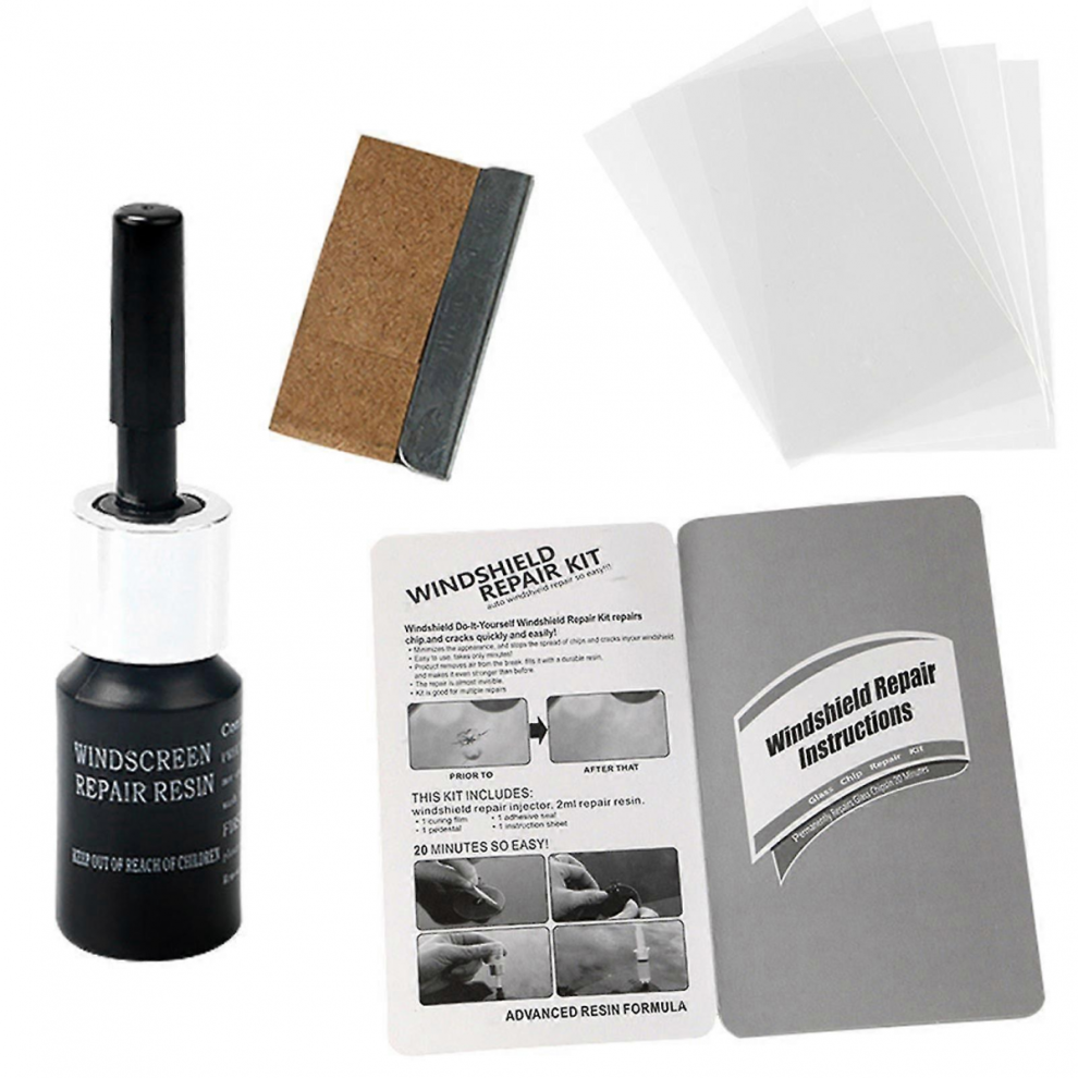1 Set Crack Repair Fluid Efficient Anti-Scratch Diy Car Windshield Cracked Repair Tool Car Carej 7632237789958