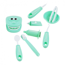 Medical Set for Dentists - Baby Accessories Playset with Dentist Tools, Plastic Medical Kit in Green Color
