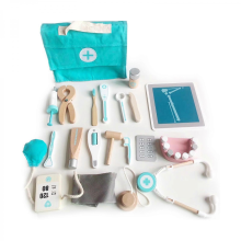 18 Pieces Realistic Doctor Kits Pretend for Play Toy for w/ Dentist Tools Toddler's Role for Play Dollhouse Simulation MMulticolor