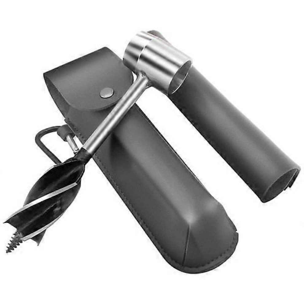 Hand Drill For Woodworking, Manual Survival Drill, Manual Drill For Bushcraft, Manual Drill For Camping, Gray 7632237791630