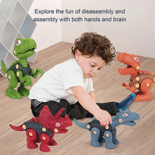 4pcs Take Apart Dinosaur Set Toys for 3-8 Year Old Boys, Building Construction