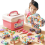 146Pcs Creative Engineering Building Toys And Portable Toolbox Kids Tool SetPink 1