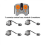 Technical Multi-Power Function Tool Servo Train Building Blocks for All Brands - Model Sets 8293 8883LED line 4