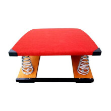 Junior Gymnastics Assistance Springboard For Vaulting And Training School Home Use Tilting Pads 2 Springs Rosso 50x80cm