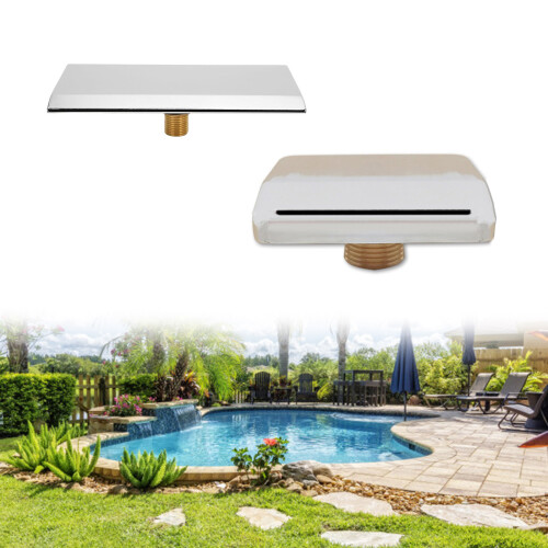 Stainless Steel Wall Mounted Waterfall-Square upper outlet 2