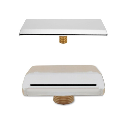 Stainless Steel Wall Mounted Waterfall-Square upper outlet 1