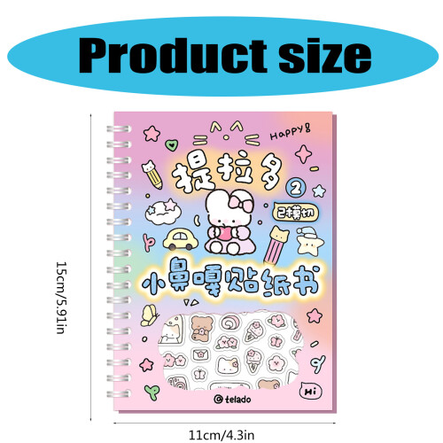 Cartoon Sticker Book Self-Adhesive Decorative Sticker-Style 2 2