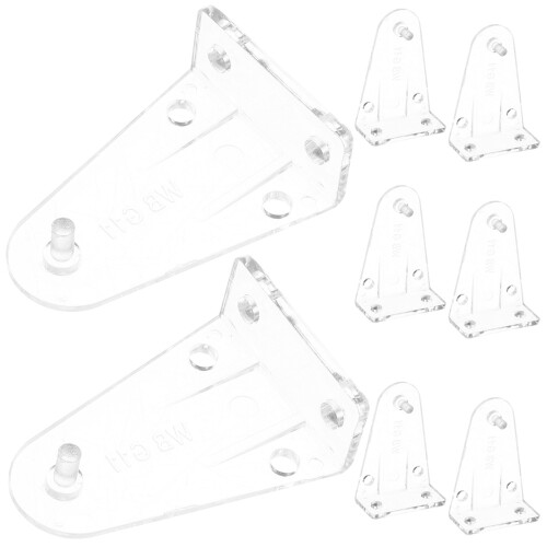 8Pcs Transparent Blind Hold Brackets Strong Pom Blinds Bottom Clips 2