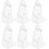 8Pcs Transparent Blind Hold Brackets Strong Pom Blinds Bottom Clips 8