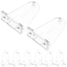 8Pcs Transparent Blind Hold Brackets Strong Pom Blinds Bottom Clips