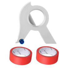 Masking Tape Applicator Masking Film Tape Tool for Home-Red